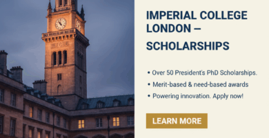 ๐ฌ Imperial College London โ Scholarships: Powering Innovation, Fueling Futures